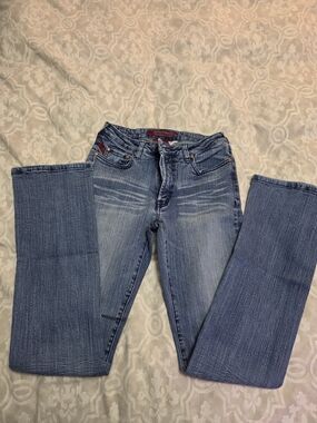 Parasuco Blue Flare Jeans with Subtle Whiskering
